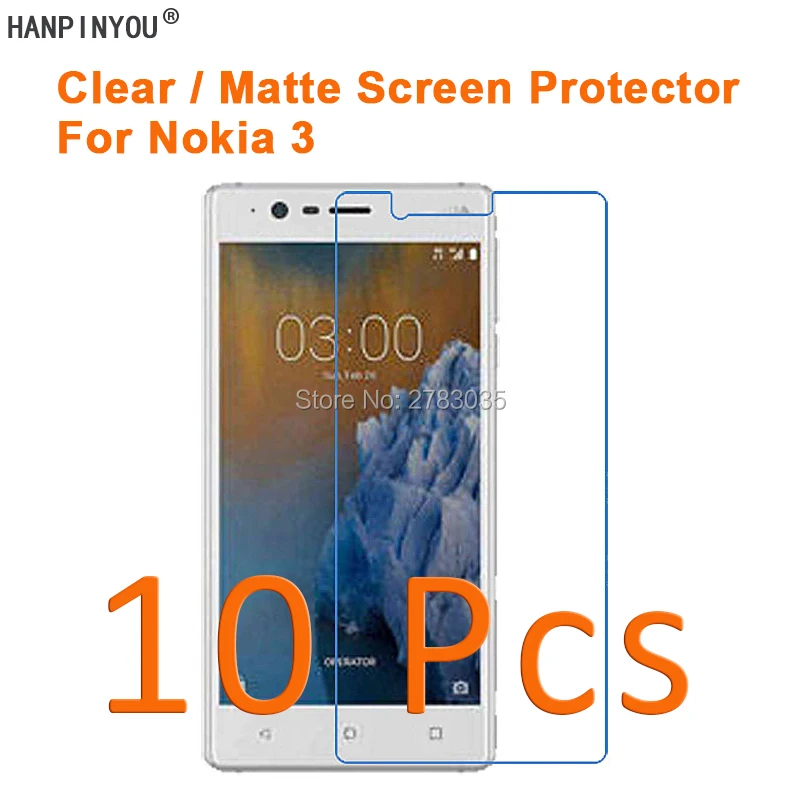 10 Pcs/Lot For Nokia 3 Android Phone Nokia3 New HD Clear/Ant
