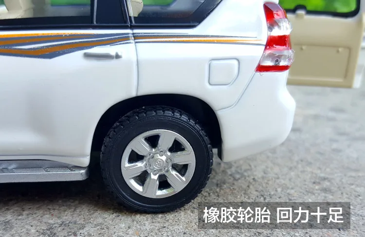 1:32 Масштаб литой металлический внедорожник Внедорожник модель для TOYOTA LAND CRUISER PRADO Коллекционная модель звук и светильник игрушки автомобиль