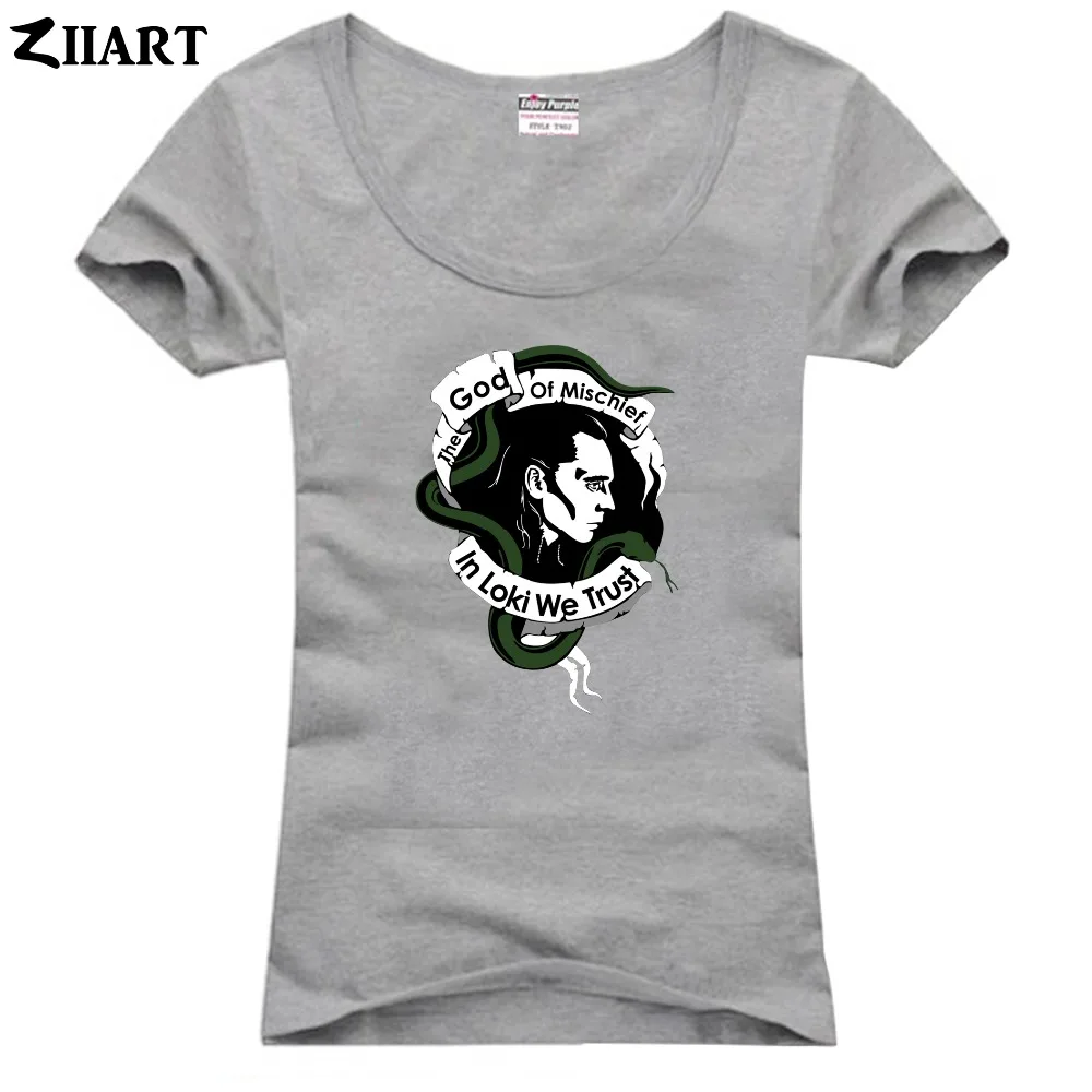 В loki we trust the god of mischief винтажная одежда для портретной пары Женская хлопковая