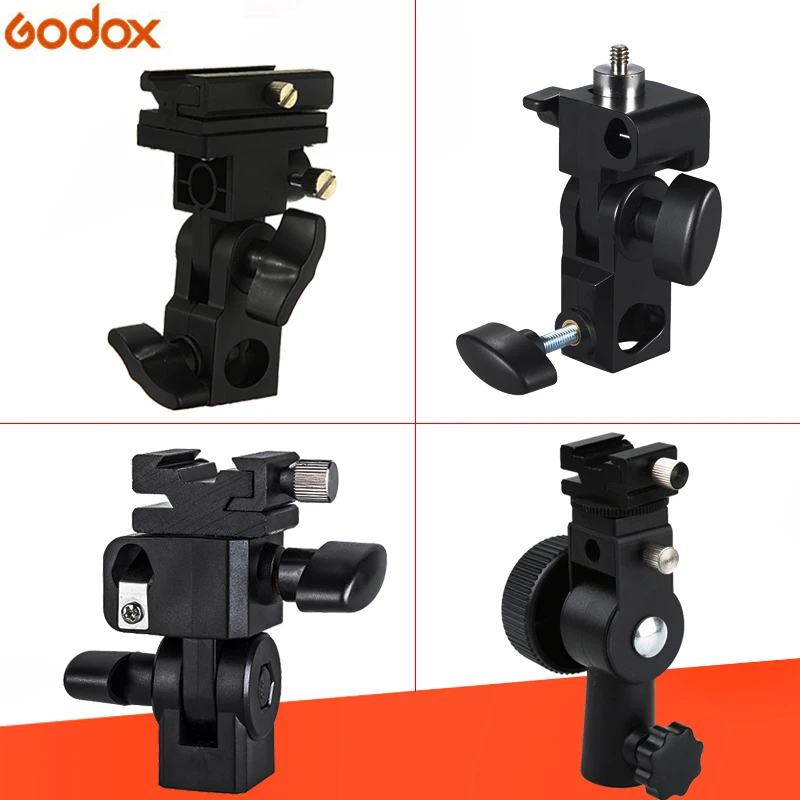 Держатель для вспышки Godox с 1/4 &quot/инструмент горячего башмака камеры держатель