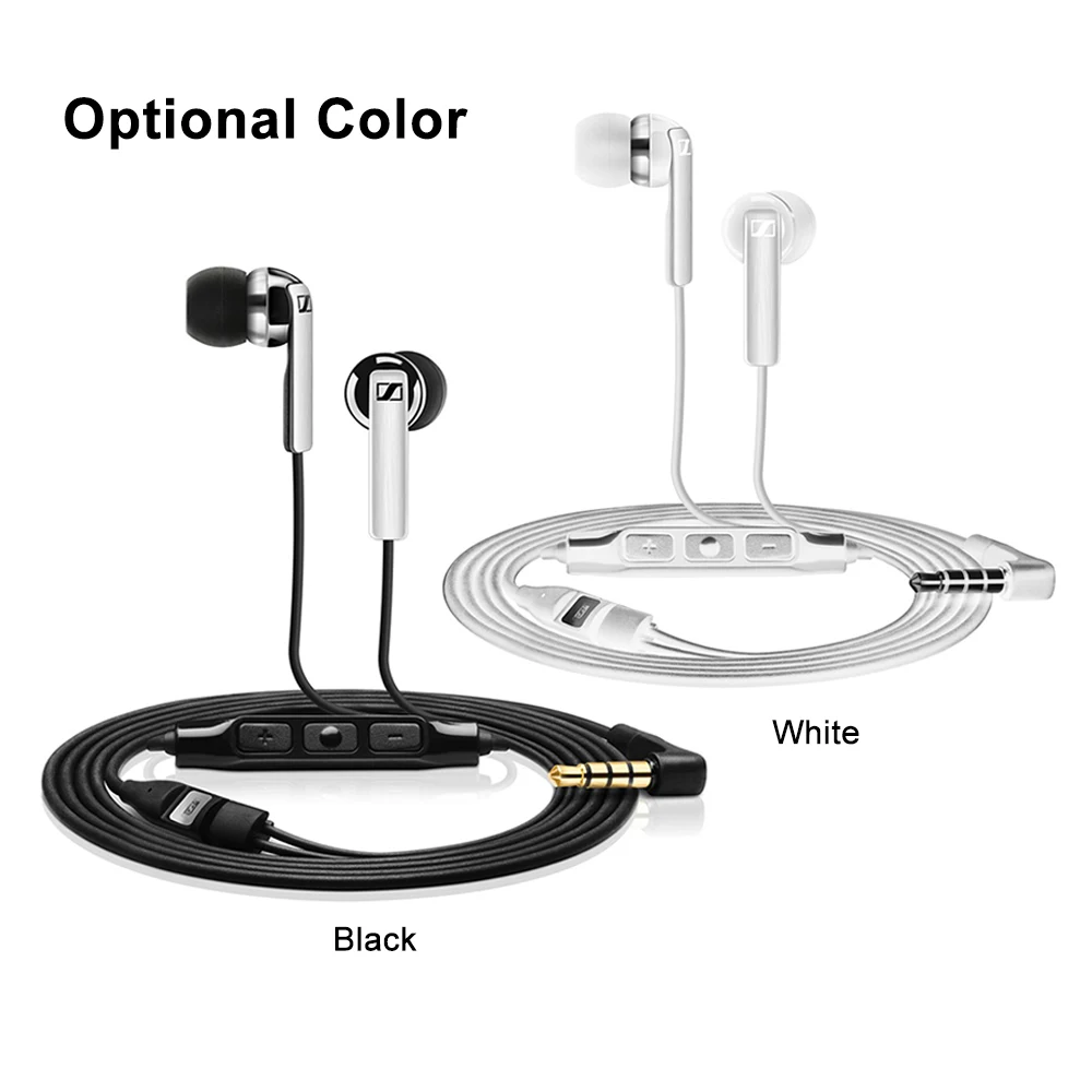 Проводные наушники Sennheiser CX 2.00i 3,5 мм с микрофоном динамическая гарнитура стерео звук тяжелый бас звук наушники совместимы с iOS