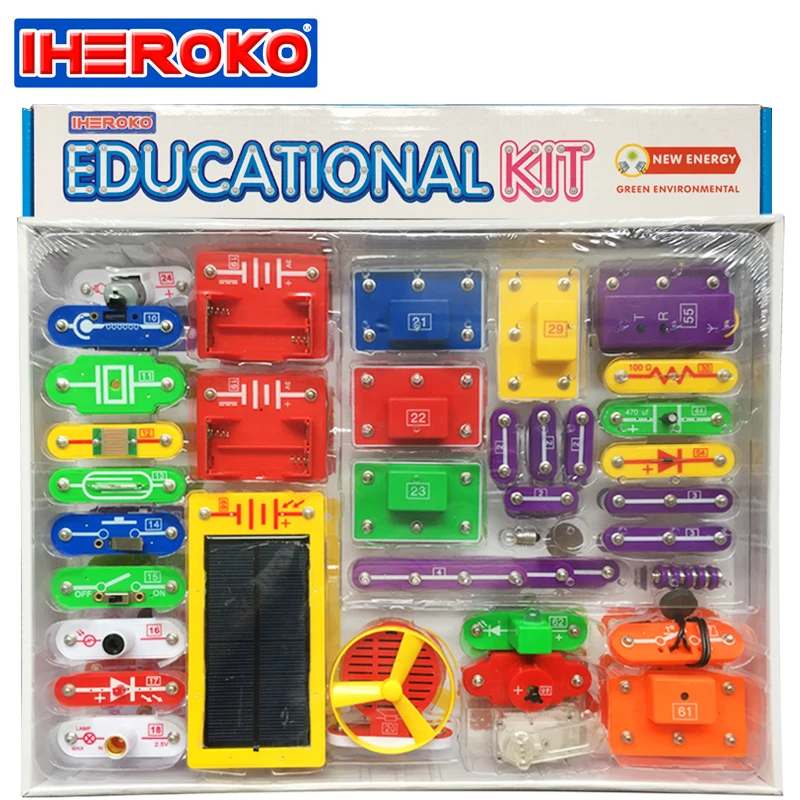 IHEROKO креативные DIY электронные строительные блоки для студентов и детей