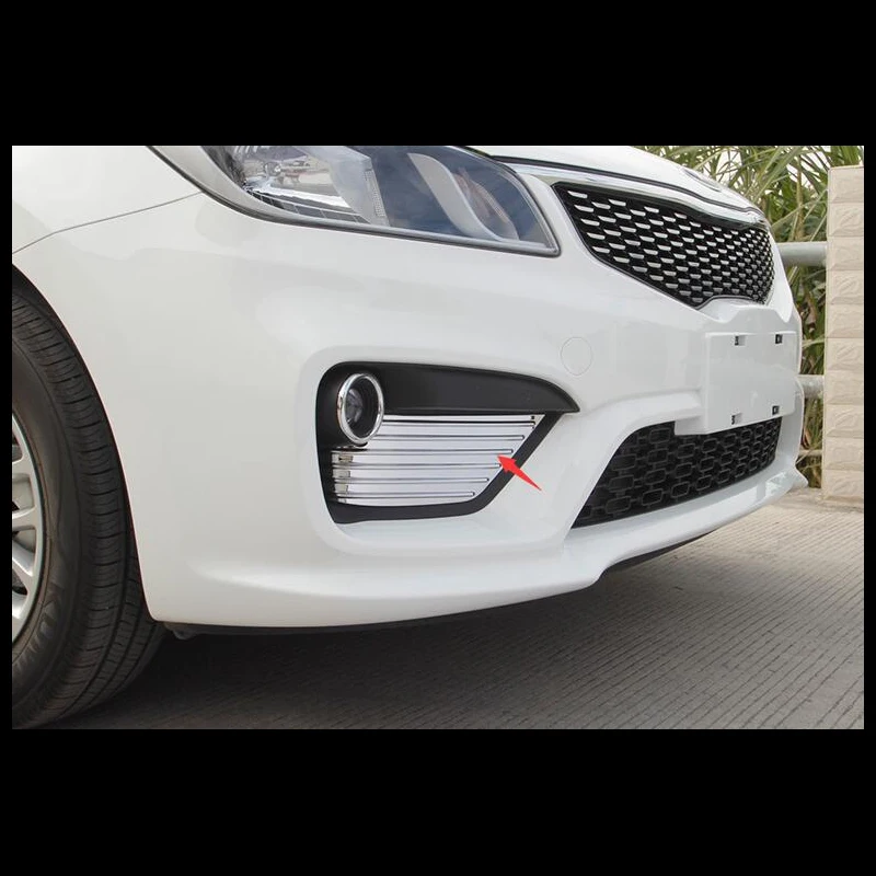 Для KIA K2 2017/KX CROSS 2017 Седан ABS хромированный автомобильный передний и задний фонарь