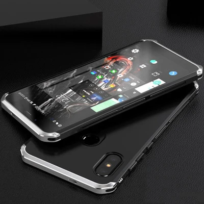 Чехлы для xaio mi x 2 S Чехол Capa с жесткой задней панелью металлический бампер Бизнес крышка чехол для телефона для mi x 2 S mi x2S металлический защитный чехол для телефона - Цвет: black and silver