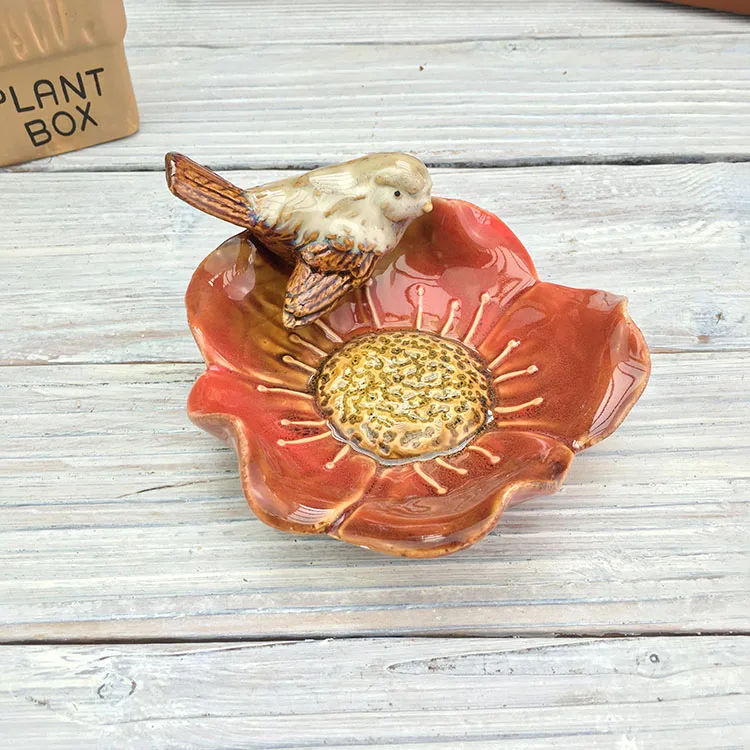 Новый год страна лист птица моделирование блюдо сервировочная тарелка керамика