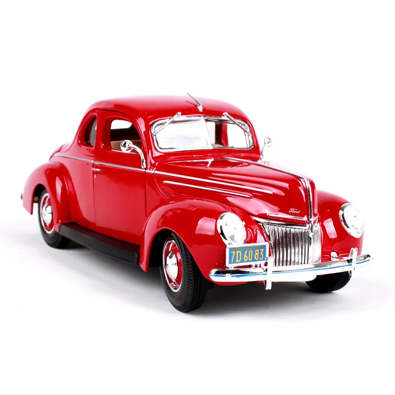 Ретро модель автомобиля Maisto 1:18 1939 Ford Deluxe coupe классическое литье под давлением из