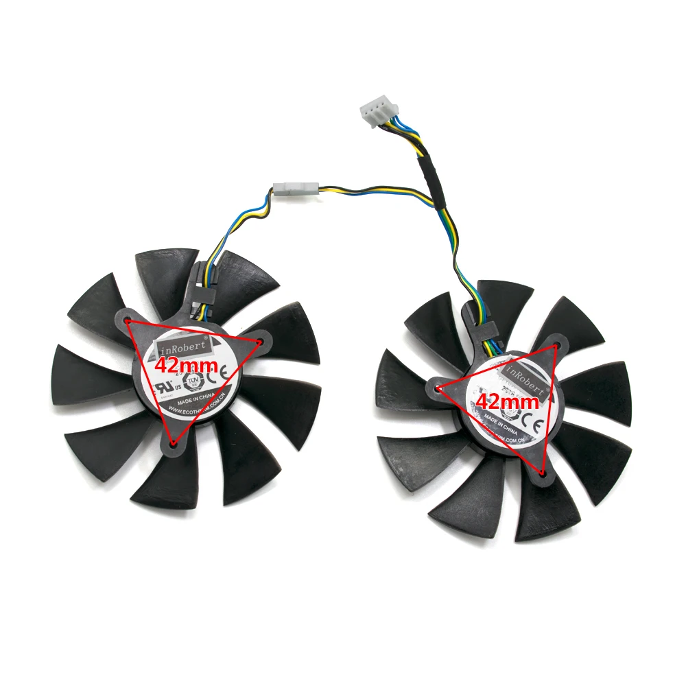 Кулер для Zotac GTX1070 4pin 42 мм 85 GFY09010E12SPA 8 ГБ GTX 1060 3 ГБ|Кулеры и системы охлаждения