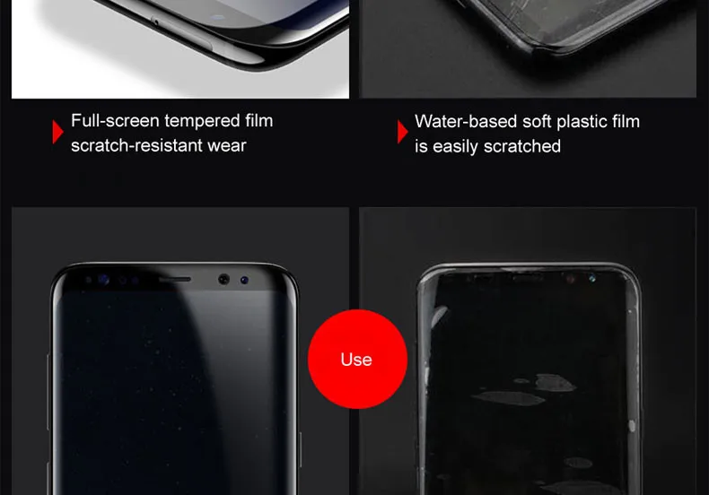 10D изогнутое закаленное стекло для samsung Galaxy S9 S8 S7 Edge Note 8 9 S10e S10 Plus Защитная пленка для экрана