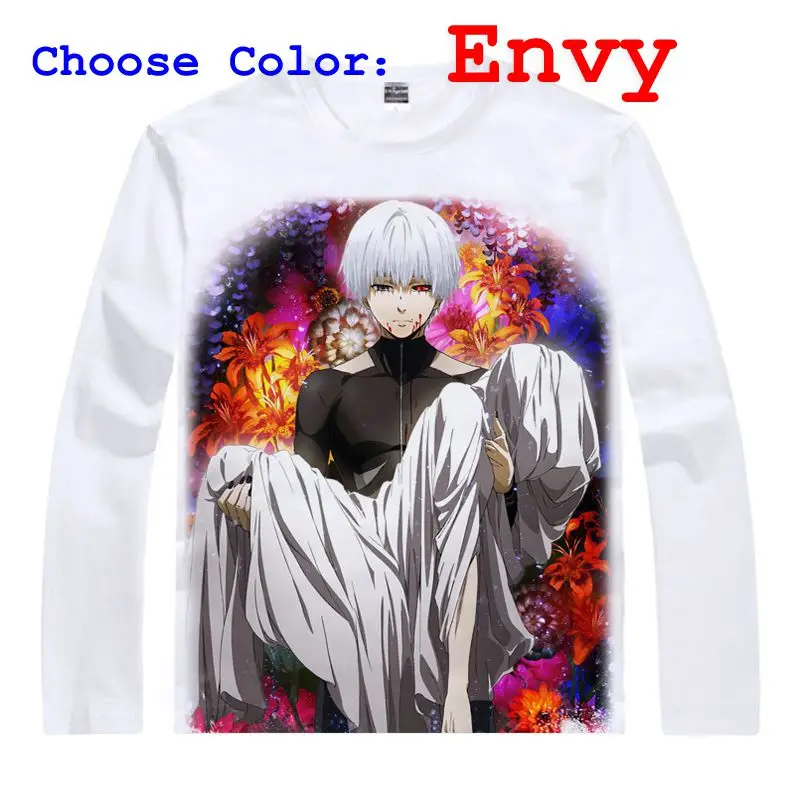 Coolprint японский Футболка с изображением в стиле аниме Tokyo Ghoul футболки мульти стиль