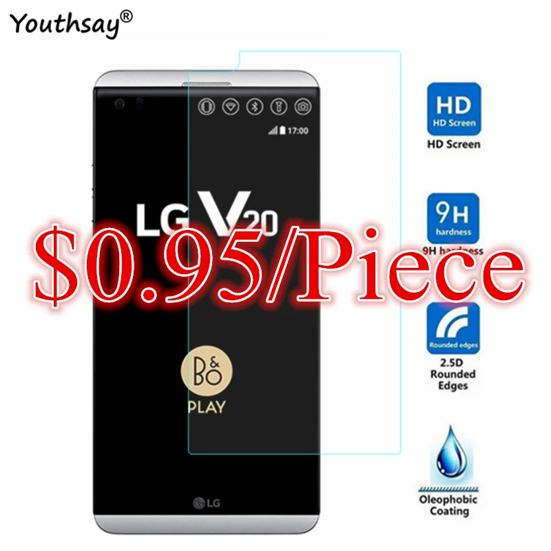 Закаленное стекло для LG V20 2 шт. Защита экрана V 20 защитная пленка F800 F800L H990DS Youthsay|glass