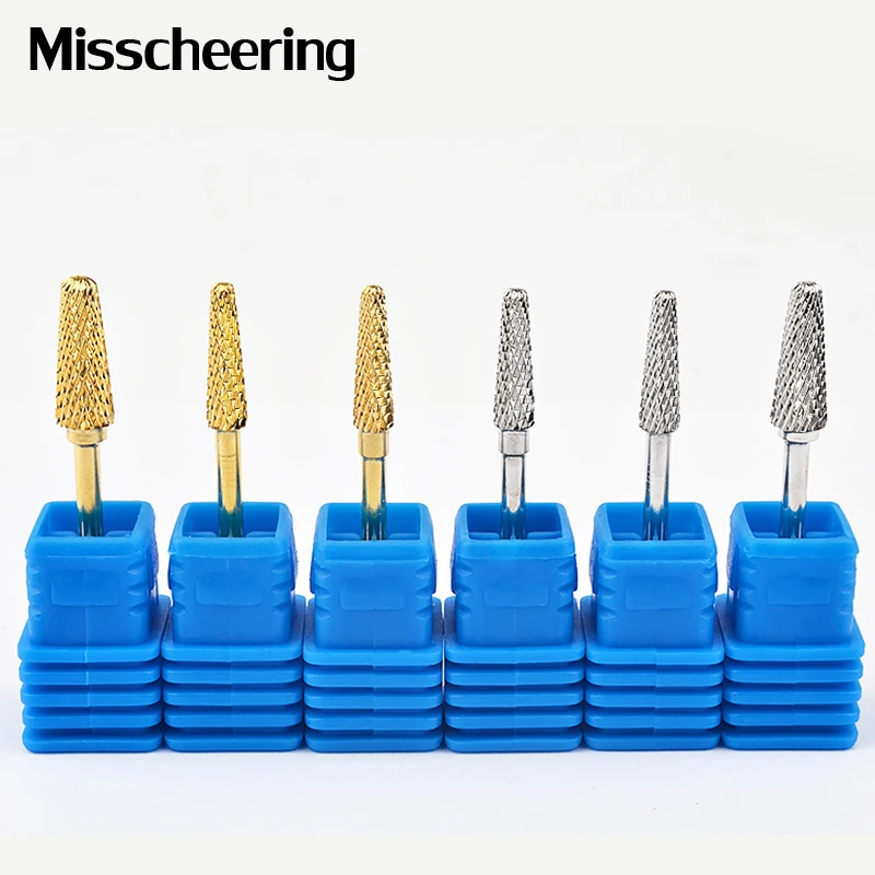 1 шт. цвета: золотистый серебристый Карбид Nail сверло биты Mills резак для