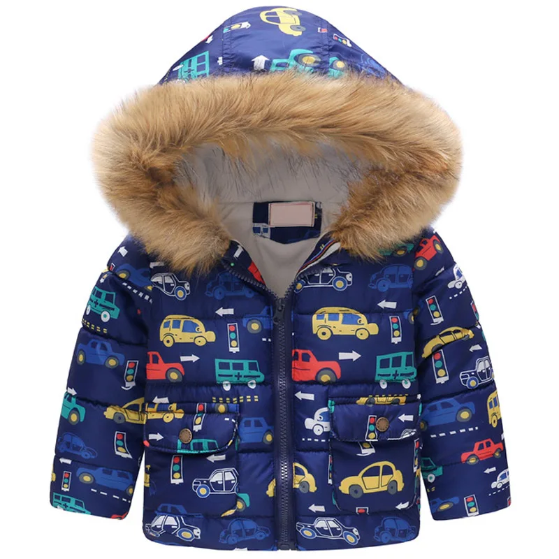 New Fashion Winter Fleece Jackets For Boy Trench Children's Clothing 2-7Y Hooded Warm Outerwear Windbreaker Baby Kids Coats | Детская