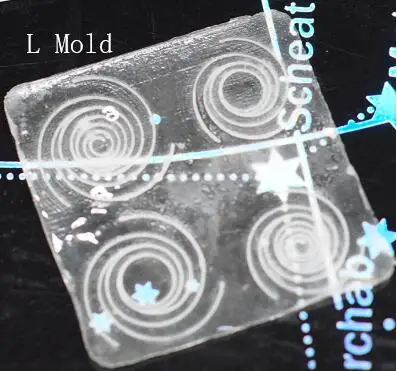 L spiral Ручной работы Звезда Кабошон подвески Мини Небо спираль силиконовые формы DIY Смола ювелирные изделия Ремесло Инструменты эпоксидной смолы кулон - Цвет: L spiral