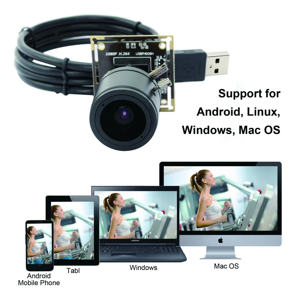 H.264 1080 P камера низкой освещённости 0.01Lux Sony IMX322 OTG проверки USB Камера модуль с