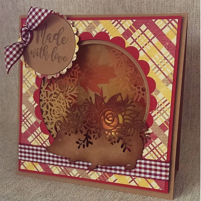 Floral Hedgehog Cutting Dies Scrapbooking Craft Decoration DIY Card Album Making Template Embossing Die Cut New 2019 | Дом и сад