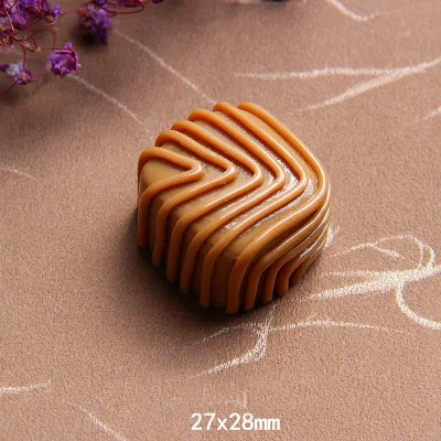 1PCS Q 1 шт. имитация шоколада полимерная слизь талисманы Lizun Моделирование глины DIY Kit Accesorios коробка игрушка для детей слизи поставки наполнитель - Цвет: 1PCS Q