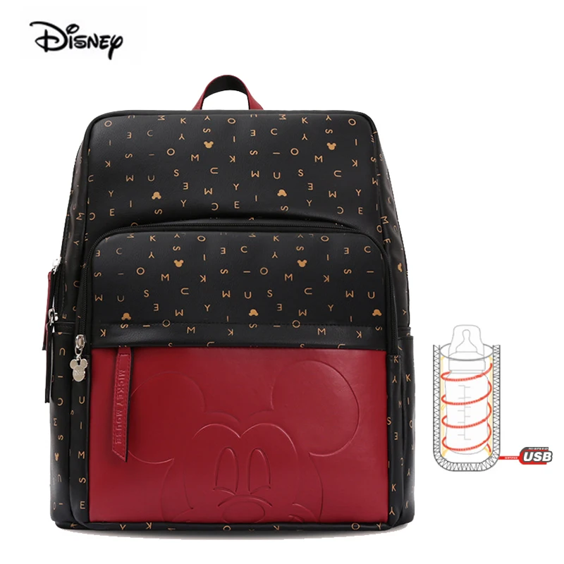 Сумка для мамы disney с изоляцией бутылочек, многофункциональный рюкзак для мамы с большой вместительностью на плечо для беременных, водонепроницаемый рюкзак для подгузников для младенцев