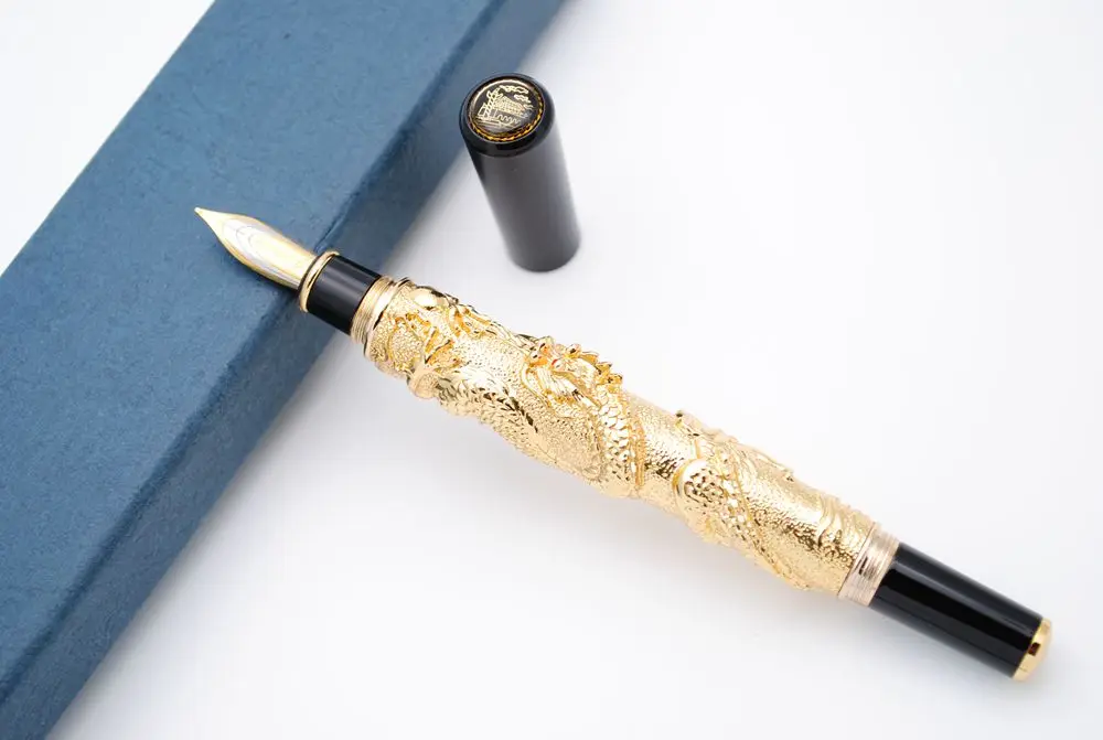JINHAO Китайский дракон Роскошная перьевая ручка M Nib|Перьевые ручки| |