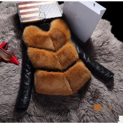 Новое поступление женские лоскутные куртки из овечьей кожи меховые со съемными