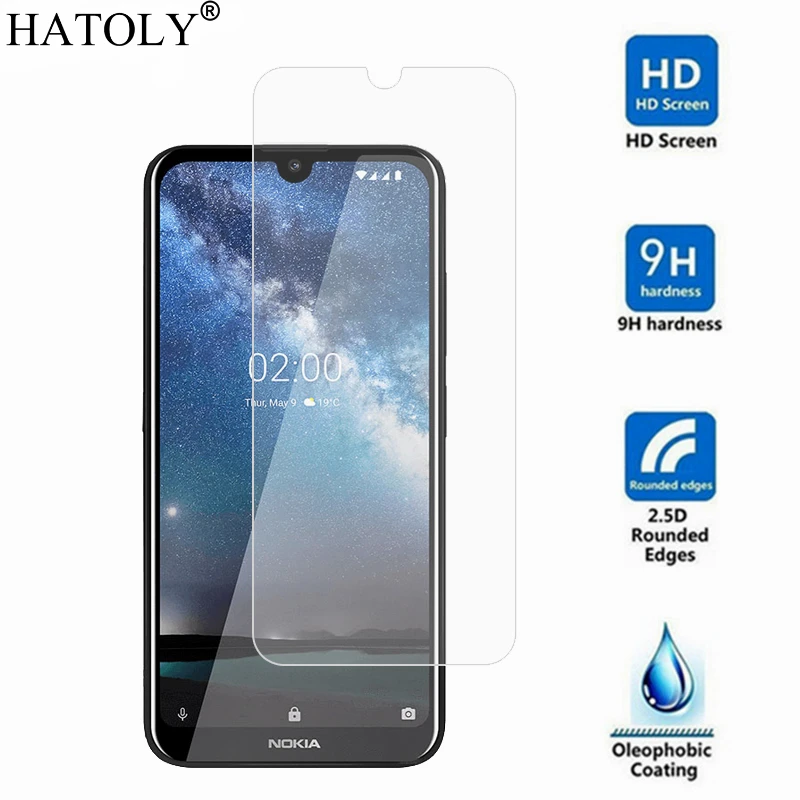 Vidrio templado para Nokia 2,2, Protector de pantalla ultrafino para Nokia 2,2 TA-1191 TA-1179, pel&iacute;cula endurecida para Nokia 2,2, 2 uds.-1