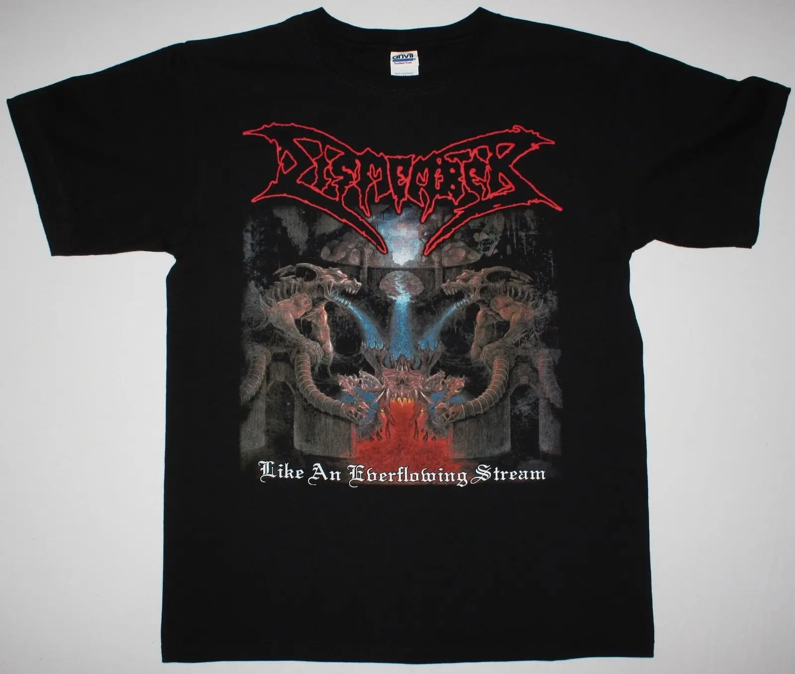 DISMEMBER LIKE AN EVERFLOWING STREAM DEATH BENEDICTION Новая Черная футболка Подарочная Футболка с