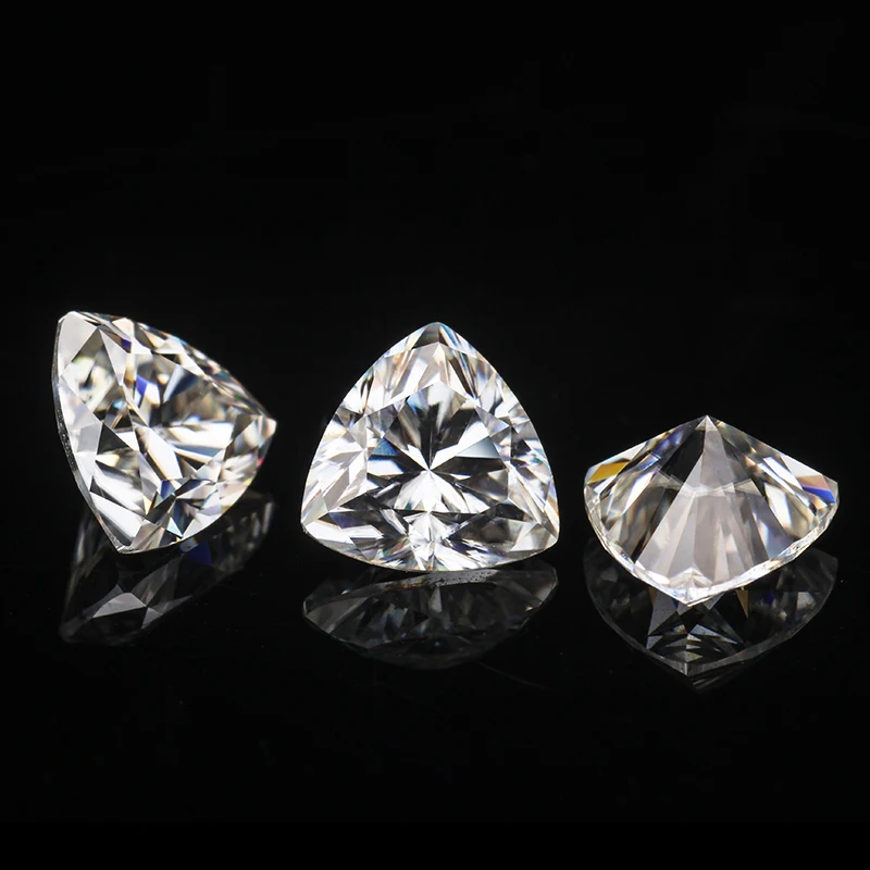 Триллион огранки 7*5 мм Синтетические алмазы камень свободные E/F Moissanite