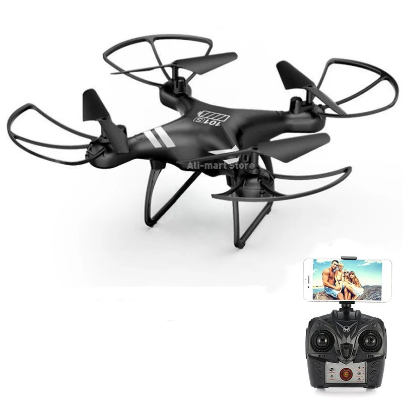 Black no camera KY101S Радиоуправляемый Дрон с камерой HD Wifi FPV удержание высоты один ключ возврат посадка без головы RC Квадрокоптер Дрон долгое время полета - Цвет: Black no camera