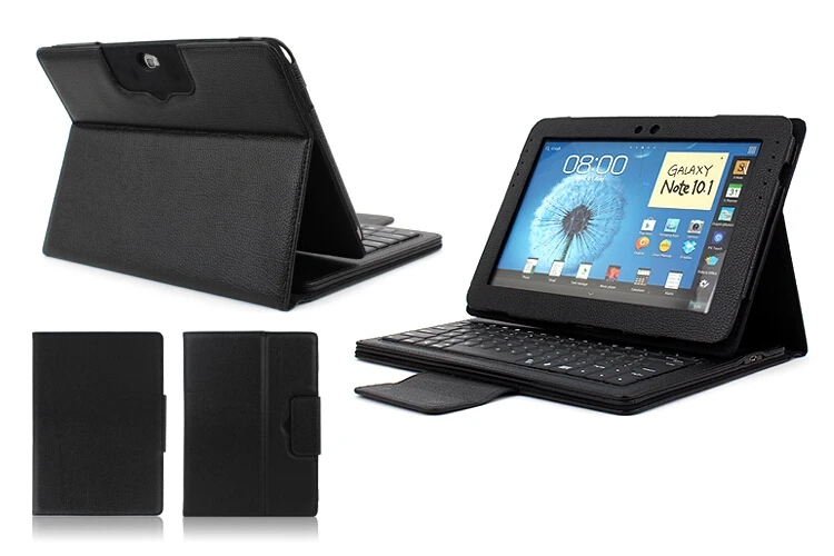 Съемный беспроводной Чехол подставка из искусственной кожи с Bluetooth для