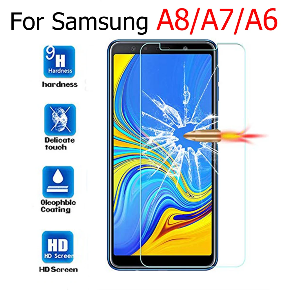 Защитное стекло a 8 для samsung galaxy 7 2017 защитное безопасное a7 6 2016 18 plus закаленное a5