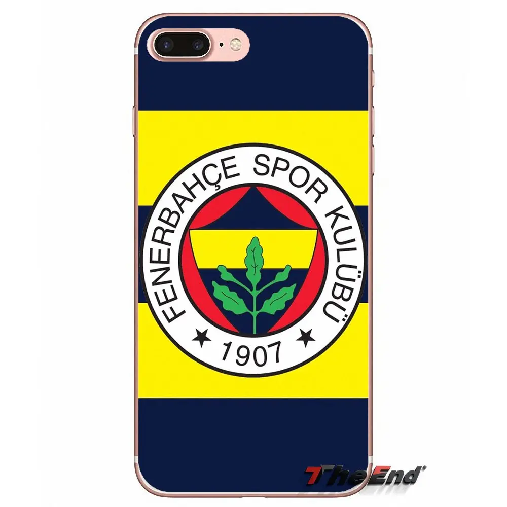 Мягкий чехол с логотипом футбольного клуба Fenerbahce для iPhone X 4 4S 5 5S 5C SE 6 6S 7 8 Plus Samsung