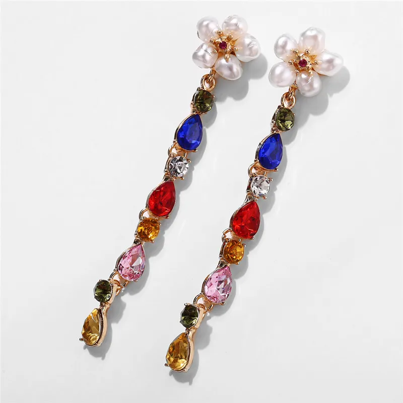 Модные Красочные ассиметричные серьги неправильной формы геометрические с