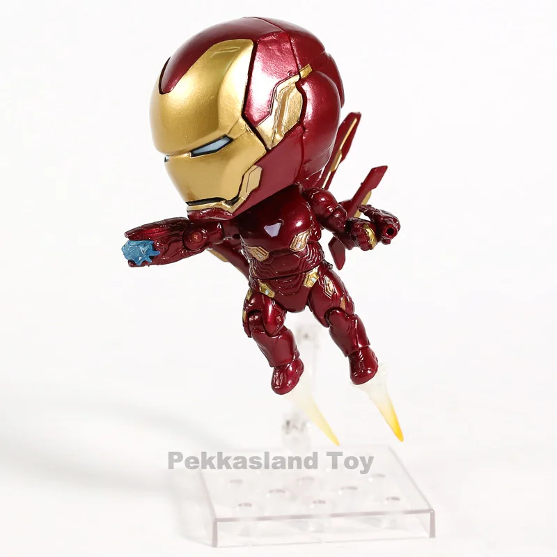 Marvel Мстители Nendoroid 988 Mk50 Железный человек Mark 50 Infinity Edition ПВХ Железный человек фигурка Коллекционная модель игрушки