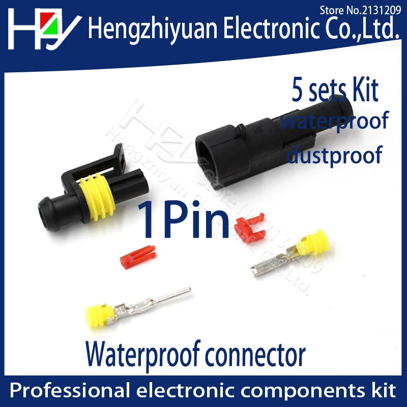 5 комплектов в комплекте 2 pin 1/2/3/4/5/6 pins супер уплотнительный Водонепроницаемый