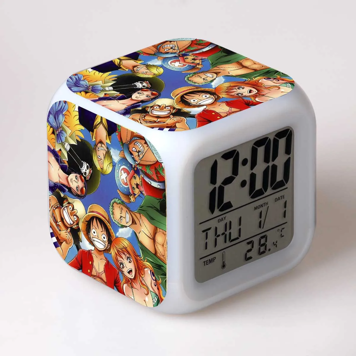 9 Цельный мультяшный будильник детские игрушки Led reloj будильник, цифровой Электронные часы с будильником Пробуждение свет стол reveil wekker - Цвет: 9