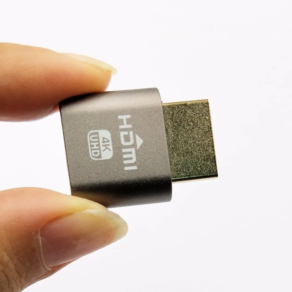 Новый 1 шт. VGA виртуальный дисплей адаптер HDMI 4 DDC EDID пустышка разъем эмулятор