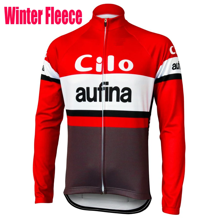 2017 мужская красная велосипедная Джерси с длинным рукавом зимняя флисовая и без
