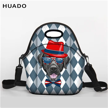 lunch bag Неопреновый водонепроницаемый Термоизолированный мешок складная сумка Ланч Пакет для пищевых продуктов мешок для пикника контейнер - Цвет: lunch bag