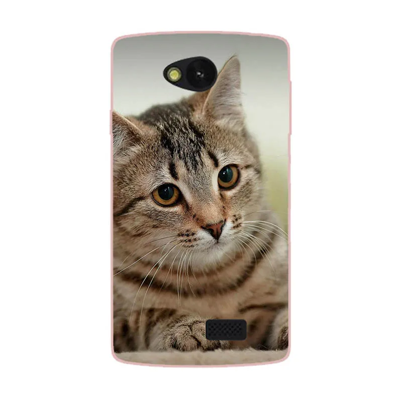 Модный чехол с рисунком для LG Optimus Dual D285 D280 D325 D320 L80 L90 F60, чехол для телефона с изображением кота и пейзажа - Цвет: M076