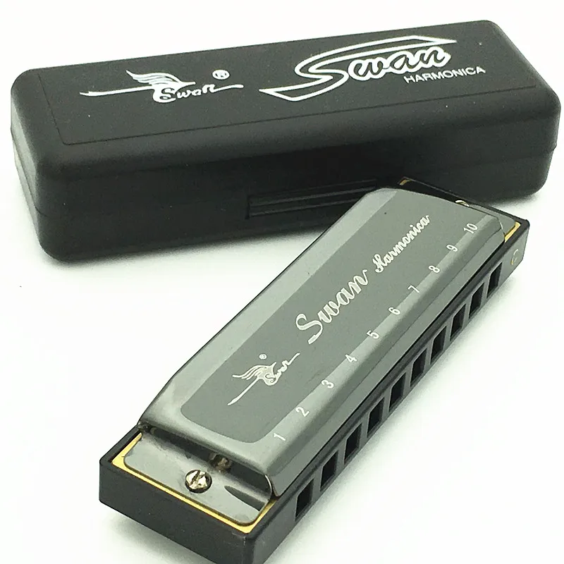Новинка 2017 губная гармошка с лебедем 10 отверстий 20 тонов диатонический блюз арфа