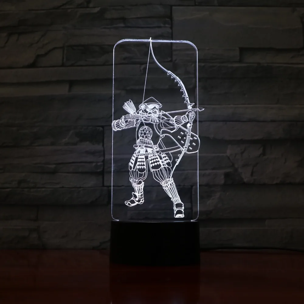 

Bowmasters 3D Lamp Amazing Optical Illusion Acrylic Panel USB Cable 7 Colors Change Touch Base Lamp 3D-1121