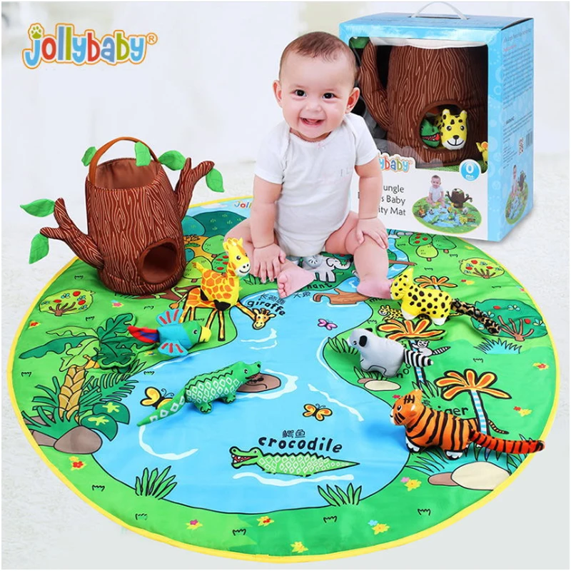 Jollybaby детский игрушка Reborn baby Doll 3D игровой коврик для детей 0 1 3 года Infantil Обучающие