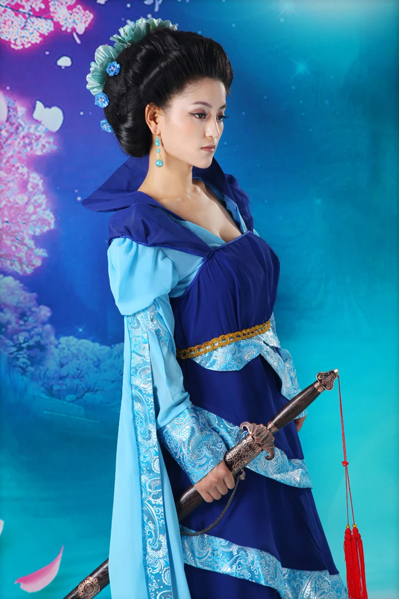 Navyblue китайская традиция древняя Infanta Peri драматическая фотография платье
