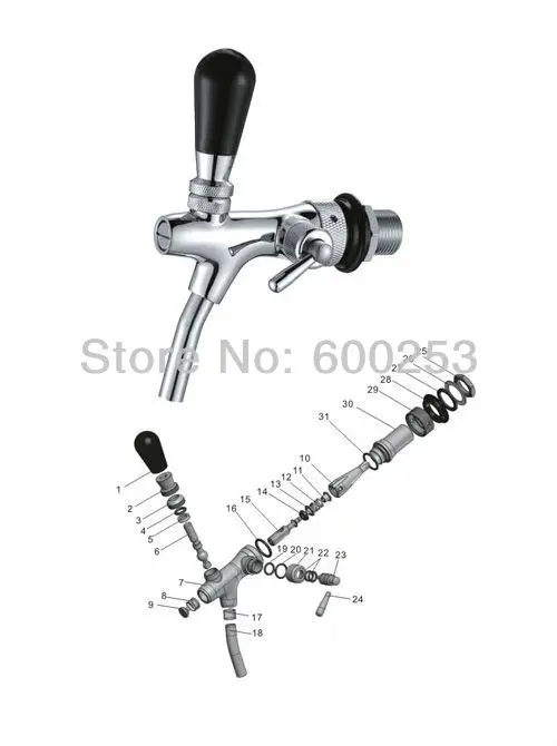 Аксессуары для Домашнего Пива кран контрольный клапан № 24 крана TS8109 аксессуары