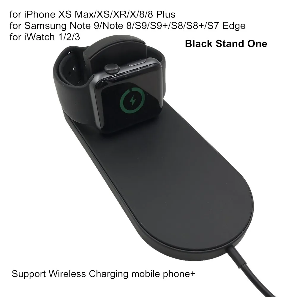 2 в 1 Беспроводной зарядное устройство для быстрой зарядки с usb портом телефона
