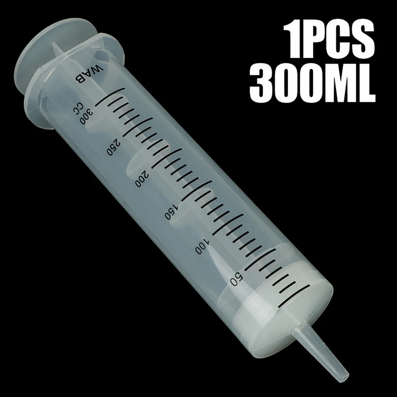 

1Pcs 300ml Plastic Syringe Reusable Large Capacity Measuring Injection Syringe