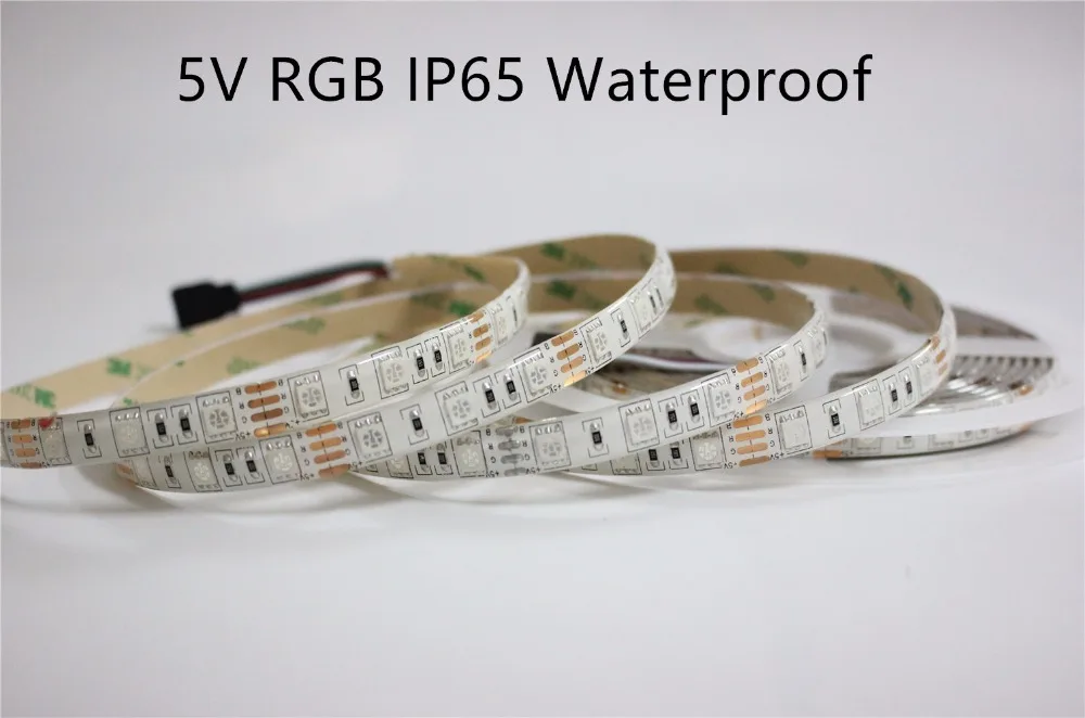 Светодиодная лента не являющаяся водонепроницаемой 5 В SMD 5050 2835 RGB светильник 300