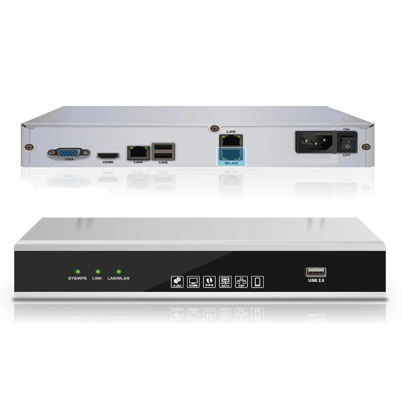 4 шт 720 P PLC купол Камера с 1080 NVR Kit Мощность проводной встроенный модуль достичь 300 м
