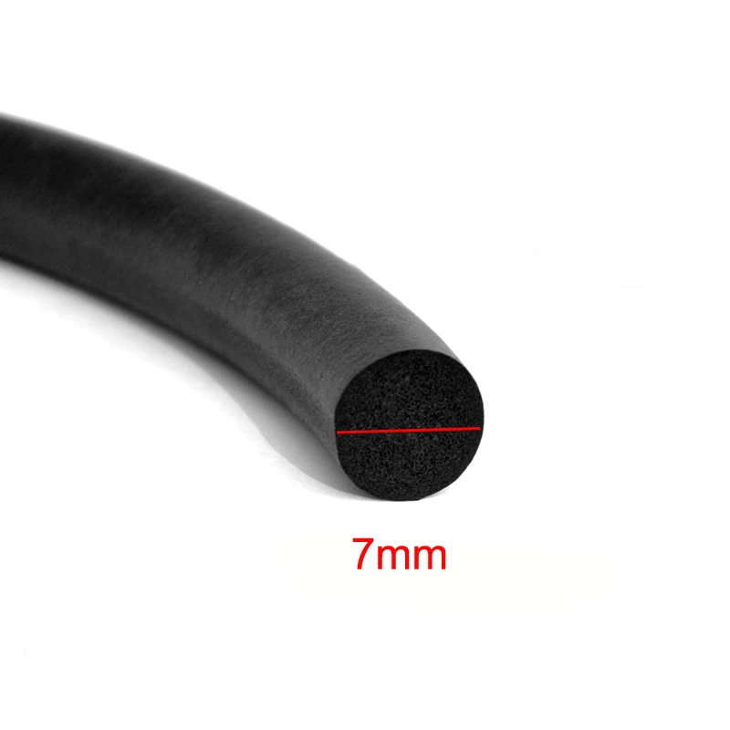 

3 Meters DIY epdm black O auto door seal protector car door foam rubber sealing filler strip weatherstrip