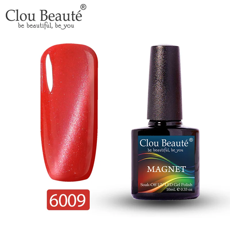 Clou Beaute Гель-лак «кошачий глаз» дизайн ногтей 10 мл Полупостоянный УФ светодиодный лак гель Дизайн ногтей замочить от покраски УФ гель лак для ногтей - Цвет: 6009