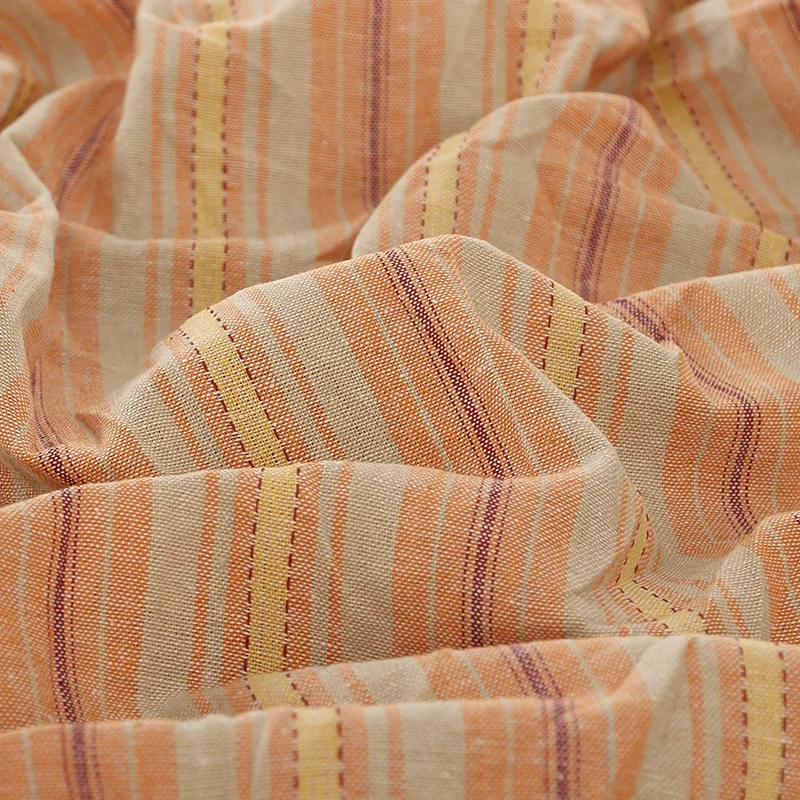 Окрашенная в пряже хлопчатобумажная ткань дышащий светильник полосатая одежда